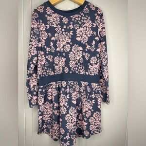 Floral Kids Dress in Pink and Blue